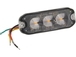Feu de pénétration 3 LED 12/24V orange extra plat SODIFLASH - 79978