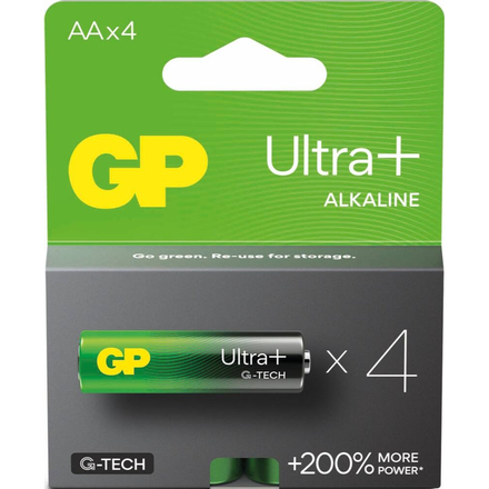 4 PILES AA - LR6 - ULTRA PLUS - GP - 82106
