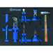 SERVANTE D'ATELIER 5 TIROIRS COMPOSÉE DE 130 OUTILS - MODULES MOUSSES - STILKER - 83806
