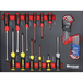 SERVANTE 7 TIROIRS DRAKKAR EQUIPEMENT 09217 + 4 TIROIRS MODULES CARBONE - DRAKKAR TOOLS - 83895