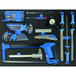 SERVANTE D'ATELIER 7 TIROIRS COMPOSÉE DE 247 OUTILS - MODULES MOUSSES - STILKER - 83952