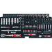 COFFRE DE SERVANTE POUR 09231 + 4 TIROIRS MODULES CARBONE - 192 OUTILS - DRAKKAR EQUIPEMENT - 84047