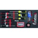 COFFRE DE SERVANTE POUR 09231 + 4 TIROIRS MODULES CARBONE - 192 OUTILS - DRAKKAR EQUIPEMENT - 84047
