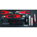 COFFRE DE SERVANTE POUR 09144 + 4 TIROIRS MODULES CARBONE - 192 OUTILS - DRAKKAR EQUIPEMENT - 84048