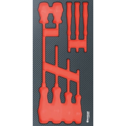 MODULE MOUSSE FINITION CARBONE VIDE TOURNEVIS PHILLIPS - DRAKKAR TOOLS - 84207