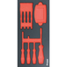 MODULE MOUSSE FINITION CARBONE VIDE TOURNEVIS ELECTRICIEN / PORTE EMBOUT - DRAKKAR TOOLS - 84209