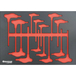 MODULE MOUSSE FINITION CARBONE VIDE TOURNEVIS AVEC POIGNEE EN T HEX/TORX - DRAKKAR TOOLS - 84215