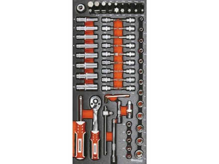 Module mousse DRAKKAR 395x178x32mm métal douilles 1/4