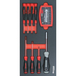 MODULE MOUSSE FINITION CARBONE PLEIN TOURNEVIS ELECTRICIEN / PORTE EMBOUT - DRAKKAR TOOLS - 84259