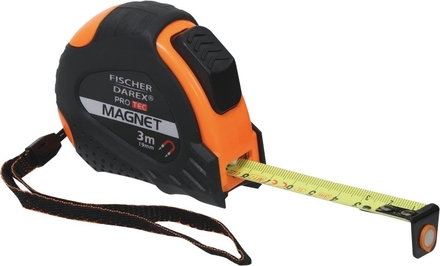 Mètre/mesure à ruban autoblocant 5x19mm magnétique boîtier bi-matière 14385
