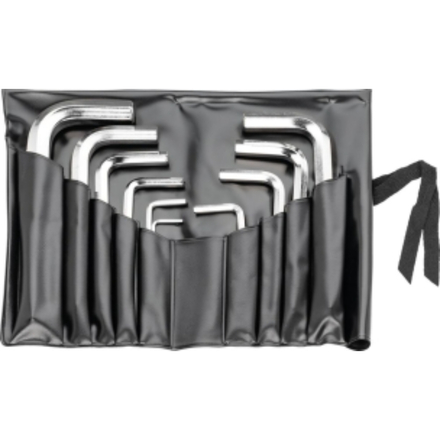 CLES MALES COUDEES COURTES HEXAGONALES DE 2 A 12MM - POCHETTE PLASTIQUE DE 10PC - HAZET - HZ011506