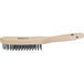 BROSSE METALLIQUE FIL ACIER 4 RANGS 290MM AVEC MANCHE BOIS INCURVE - HAZET - HZ012510