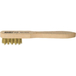 BROSSE METALLIQUE FIL LAITON 3 RANGS 150MM AVEC MANCHE BOIS PLAT - HAZET - HZ012541