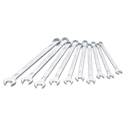 CLÉS MIXTES DE 10 A 19MM TÈTE POLIE - 10PC - HAZET - HZ218424