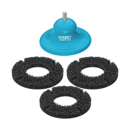 DISQUE DE DECAPAGE MOYEU 160MM - LOT DE 1 DISQUE ET 1 SUPPORT - HAZET - HZ218820