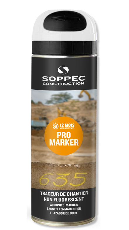 TRACEUR DE CHANTIER SOPPEC NON FLUORESCENT PROMARKER BLANC 9-12 MOIS - 141500