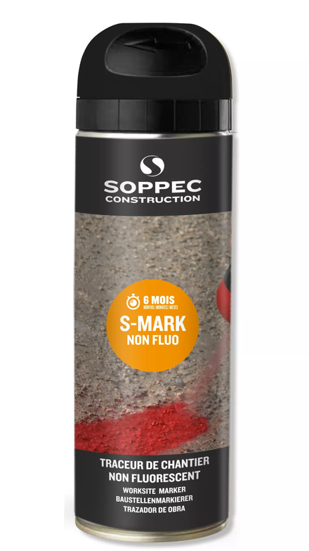 TRACEUR DE CHANTIER SOPPEC NOIR NON FLUO S MARK 6 MOIS - 141903