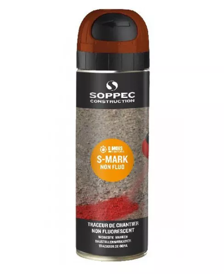 Bombe de peinture - Traceur s-mark SOPPEC non fluo marron - 141909o