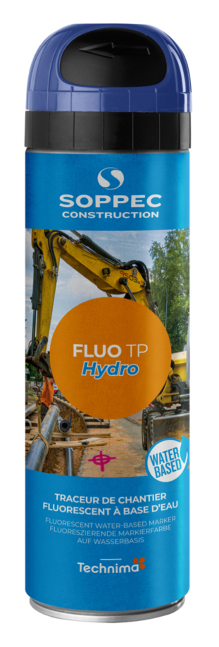 Traceur chantier bleu FLUO TP HYDRO SOPPEC - 143519