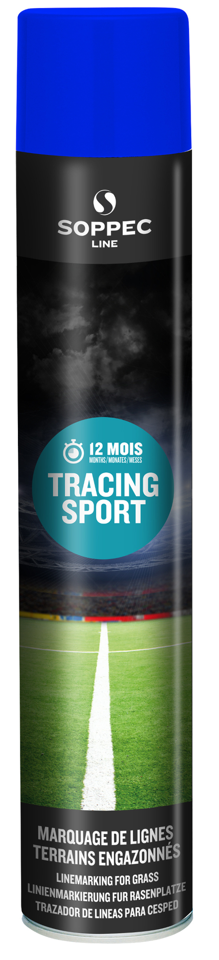 PEINTURE DE TRAÇAGE SOPPEC BLEU POUR TERRAIN GAZONNEUX TRACING SPORT-151801SPO