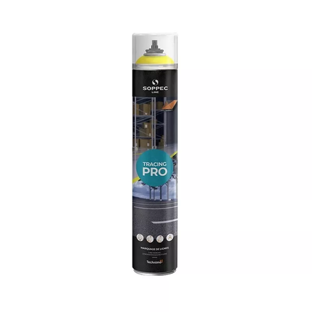 Peinture JAUNE en aérosol TRACING PRO SOPPEC - 152002O