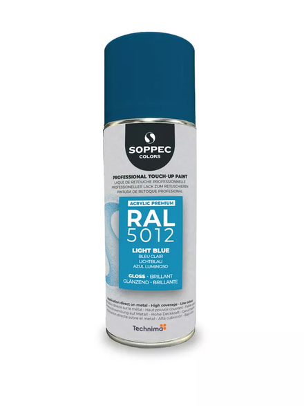 SOPPEC ACRYL PREMIUM RAL5012  BRILLANT 400ML (bleu clair) - SOPPEC - 424117