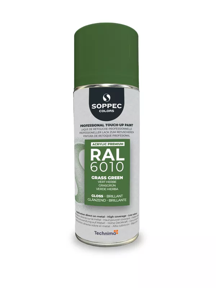 SOPPEC ACRYL PREMIUM RAL6010  BRILLANT 400ML ( vert herbe) - SOPPEC - 424121