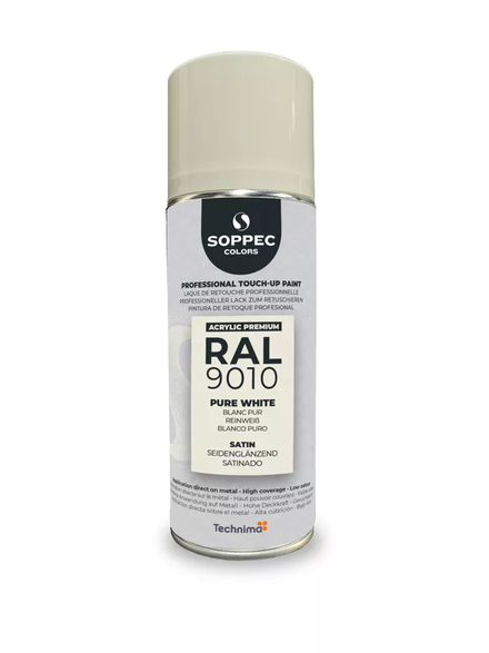 SOPPEC ACRYL PREMIUM RAL9010 SATIN 400ML (blanc pur) - SOPPEC - 424136