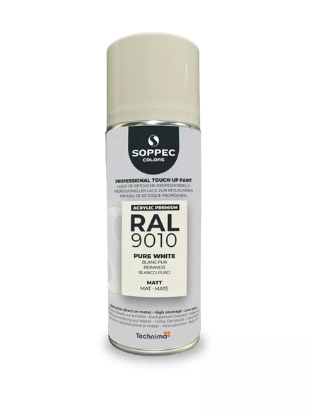 SOPPEC ACRYL PREMIUM RAL9010 MAT 400ML (blanc pur) - SOPPEC - 424137