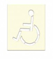 POCHOIR SOPPEC SYMBOLE HANDICAPÉ EN PVC 1MM D'ÉPAISSEUR RÉUTILISABLE -451721