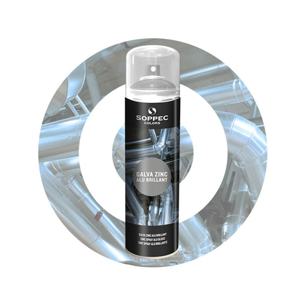 PEINTURE DE GALVANISATION SOPPEC ZINC ALU BRILLANT - 470201W
