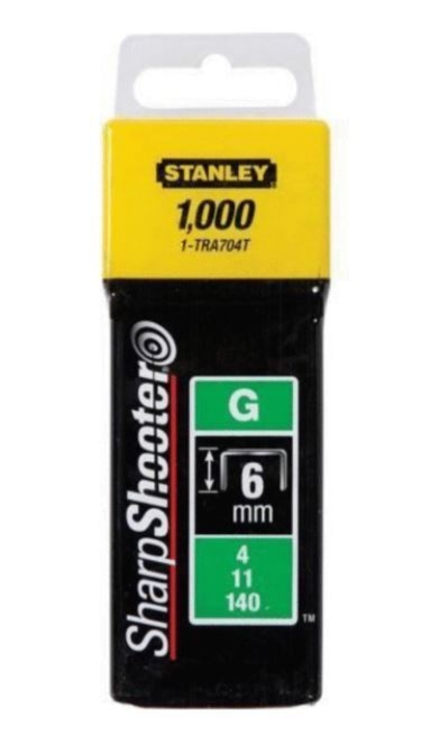 AGRAFES ACIER GALVANISÉ 14MM STANLEY TYPE G - BOITE DE 5000 - 1TRA7095T