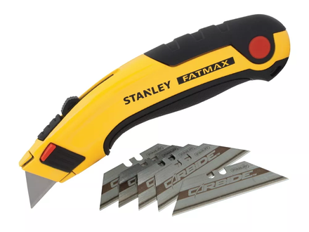 COUTEAU A LAME RETRACTABLE STANLEY FATMAX + 5 LAMES CARBIDE - 7-10-778