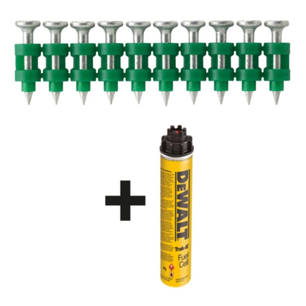 Pointes galvanisées béton standard pour cloueur C5 2,6x40 mm 700 + cartouche gaz - DDF6510040 - DEWALT