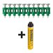 Pointes galvanisées béton standard pour cloueur C5 2,6x40 mm 700 + cartouche gaz - DDF6510040 - DEWALT