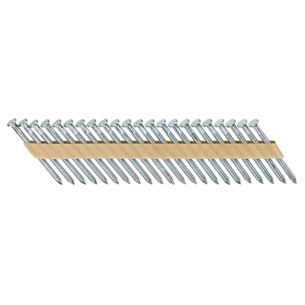 Pointes en bande papier 34° pour sabot de charpente crantées 4,04 x 60 mm - DNM40R60GZ - DEWALT