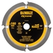 Lame de scie circulaire portative denture diamant 160 x 20 mm 4 dents - DT1470-QZ - DEWALT