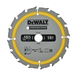 Lame de scie circulaire 165x20 mm 16 dents ATB/délignage angle d'attaque 20 - DT1948-QZ - DEWALT