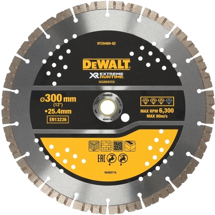 Disque béton XR RUNTIME diamant généraliste 305 x 22,23mm - DT20460-QZ - DEWALT