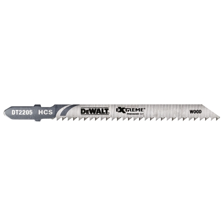 Lame scie sauteuse XPC denture rectifiée HCS profondeur de coupe <30mm attache T - DT2205-QZ - DEWALT