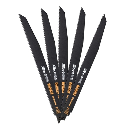Lame de scie sabre BiM 2X Long Life pour la coupe du bois avec clous 305 mm - DT2314L-QZ - DEWALT