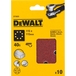 1/4 feuille abrasive pour ponceuses vibrantes grain 40-8 perforations 115x115 mm - DT3020-QZ - DEWALT