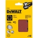 1/4 feuille abrasive pour ponceuses vibrantes grain 180-8 perforations 115x115mm - DT3024-QZ - DEWALT