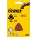 Abrasif velcro pour ponceuses delta velcro grain 180 - 6 perforations 93 x 93 mm - DT3094-QZ - DEWALT