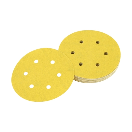 Disque abrasif velcro ponceuses excentriques grain 180 - 6 perforations ø 150 mm - DT3136-QZ - DEWALT