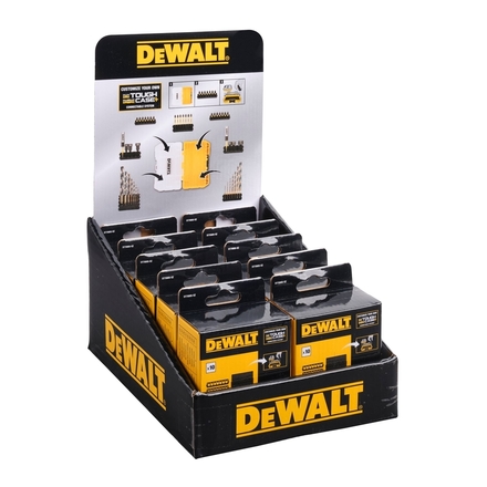 6 barrettes embouts vissage vides (3x25 mm + 3x57 mm) + 4 séparateurs TOUGHCASE - DT70805-QZ - DEWALT