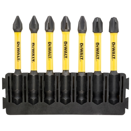 Barrette de 7 embouts de vissage Phillips Flextorq 57 mm - DT70818-QZ - DEWALT