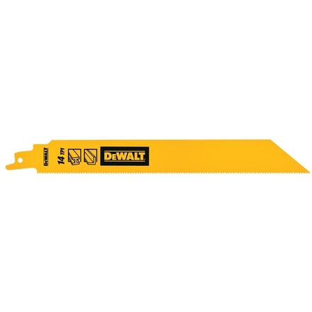 Lame de scie sabre BiM pour la coupe du métal épais 228 mm / 14TPI - DT90387-QZ - DEWALT