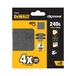 1/4 feuille abrasive velcro - structure en maille durée de vie extra longue x4 - DTM3025-QZ - DEWALT