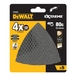 Abrasif velcro section maille 80 - durée de vie x4 pour multi-cutter - DTM3092-QZ - DEWALT